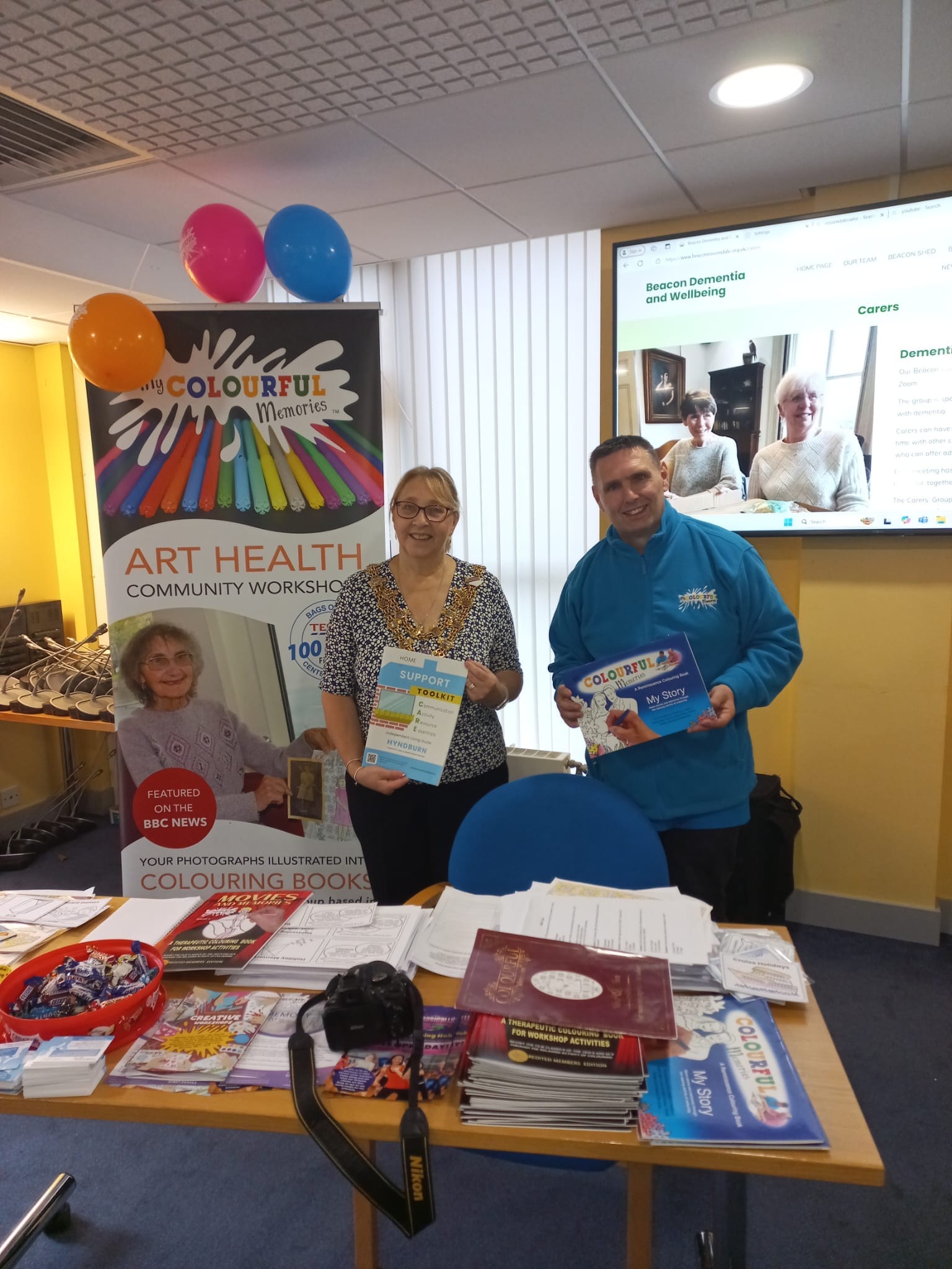 Mayor at a dementia event