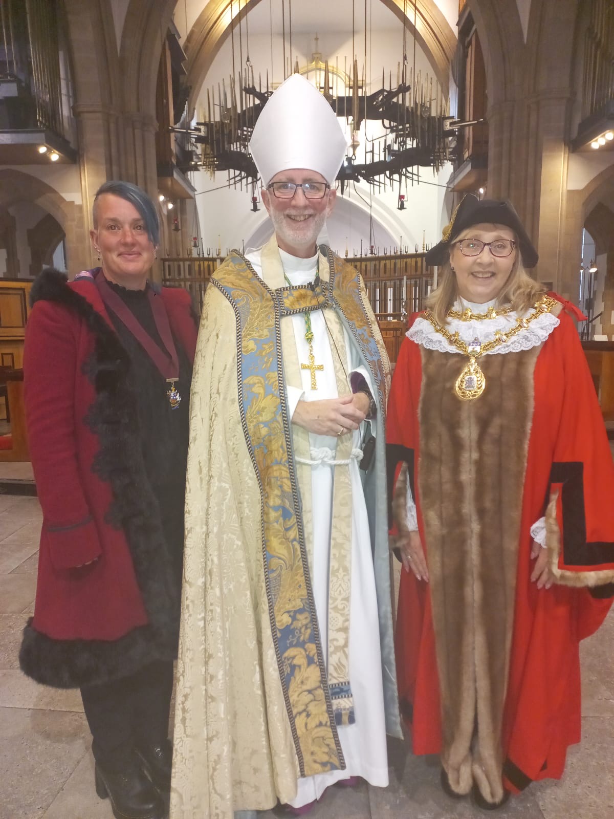 Mayor with Bishop of Burnley