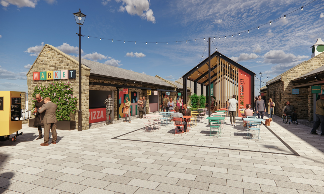 CGI of Haslingden Market