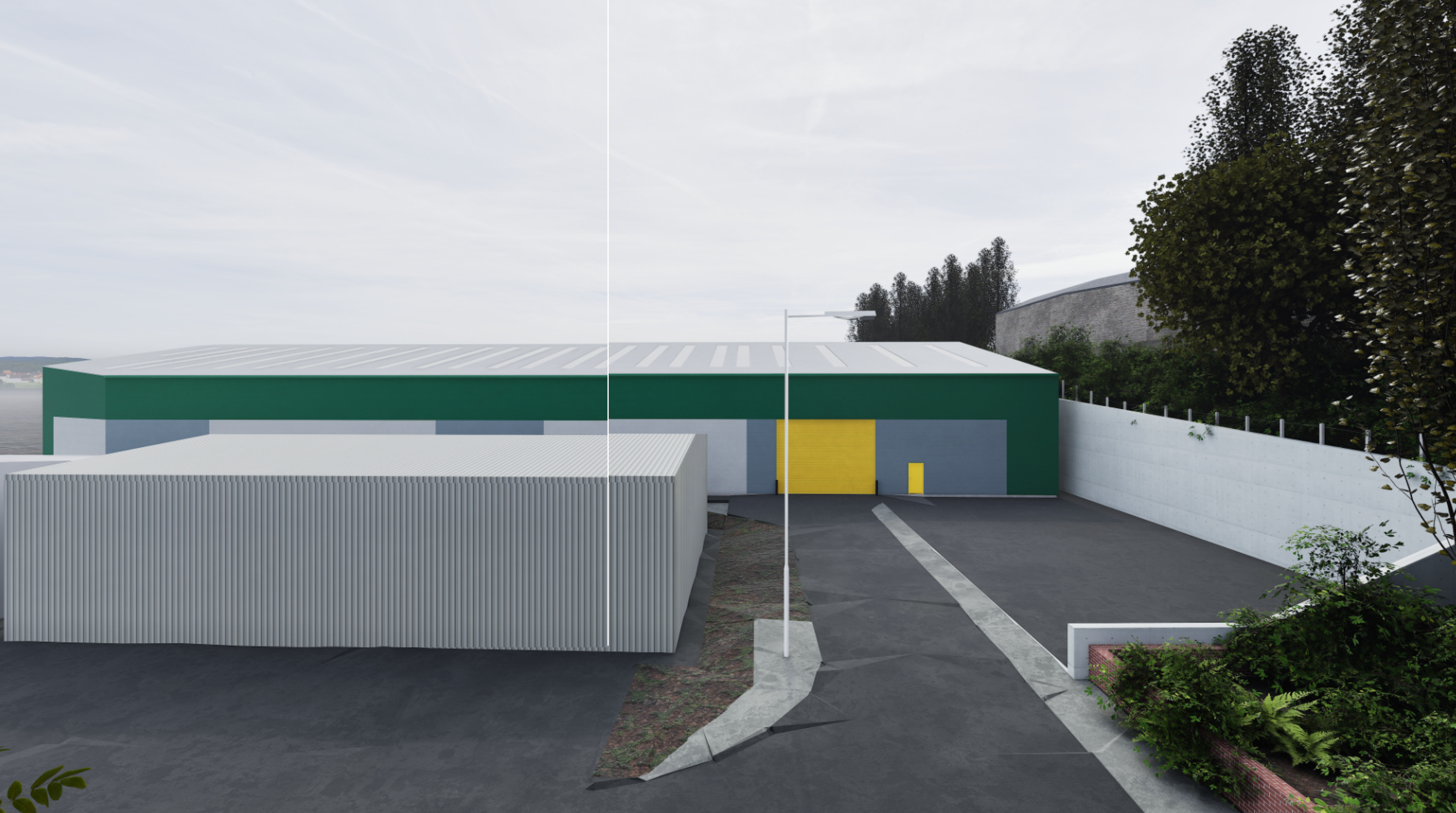 another cgi of the proposed waste transfer station