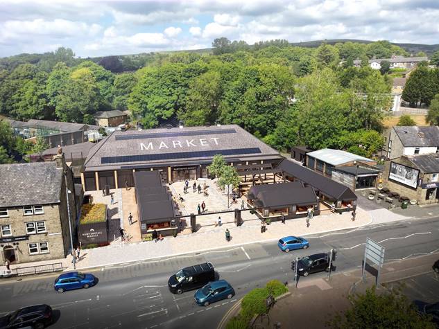 CGI of the new Rawtenstall market design